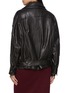 Back View - Click To Enlarge - NOIR - Mid Length Leather Jacket