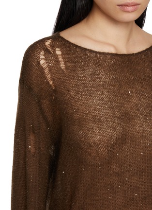  - NOIR - Long Sleeve Sequin Knit Top