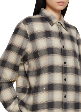  - NOIR - Gold Splatter Plaid Cotton Wool Shirt