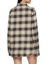 Back View - Click To Enlarge - NOIR - Gold Splatter Plaid Cotton Wool Shirt
