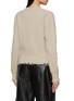 Back View - Click To Enlarge - NOIR - Long Sleeve V-Neck Cardigan