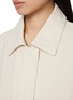 Detail View - Click To Enlarge - NOIR - Removable Contrast Collar Denim Jacket