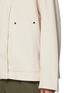  - NOIR - Removable Contrast Collar Denim Jacket