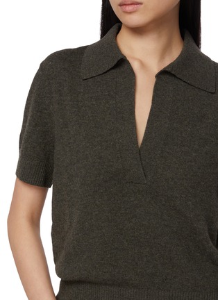  - NOIR - V-Neck Wool Cashmere Knit Top