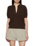Main View - Click To Enlarge - NOIR - V-Neck Wool Cashmere Knit Top