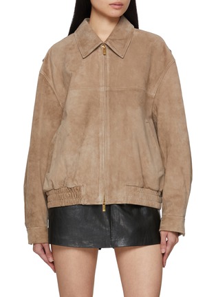 Main View - Click To Enlarge - NOIR - Suede Leather Jacket
