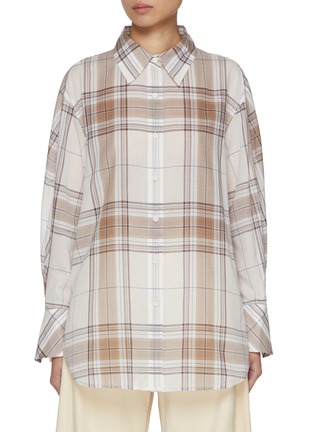 Main View - Click To Enlarge - EDITION - Long Sleeve Chequered Shirt