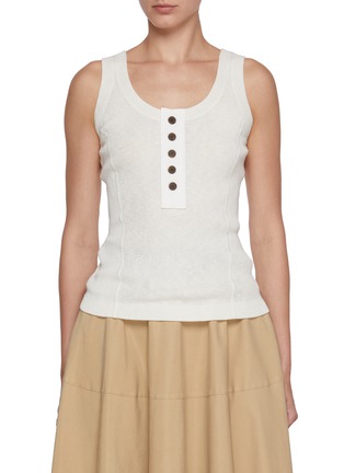 Main View - Click To Enlarge - EDITION - Crewneck Ribbed Knit Vest