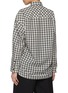 Back View - Click To Enlarge - EDITION - Chequered Curved Hem Shirt