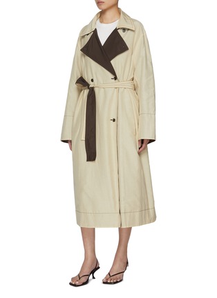 Detail View - Click To Enlarge - EDITION - Reversible Two Tone Cotton Silk Trench Coat
