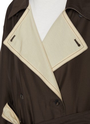  - EDITION - Reversible Two Tone Cotton Silk Trench Coat