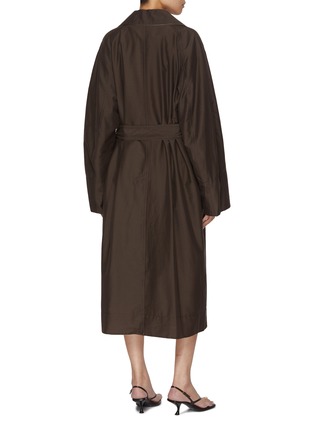 Back View - Click To Enlarge - EDITION - Reversible Two Tone Cotton Silk Trench Coat