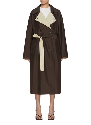 Main View - Click To Enlarge - EDITION - Reversible Two Tone Cotton Silk Trench Coat
