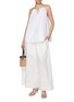 Figure View - Click To Enlarge - EDITION - Draped Beaded Strap Cotton Vest