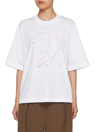 Main View - Click To Enlarge - EDITION - Elephant Graphic Cotton T-shirt