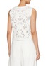 Back View - Click To Enlarge - EDITION - Tie Front Embroidered Lace Cotton Linen Vest
