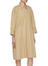 Detail View - Click To Enlarge - EDITION - Long Sleeve Draped Shirt Dress