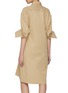 Back View - Click To Enlarge - EDITION - Long Sleeve Draped Shirt Dress