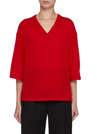 Main View - Click To Enlarge - EDITION - V-Neck Wool Knit Sweater