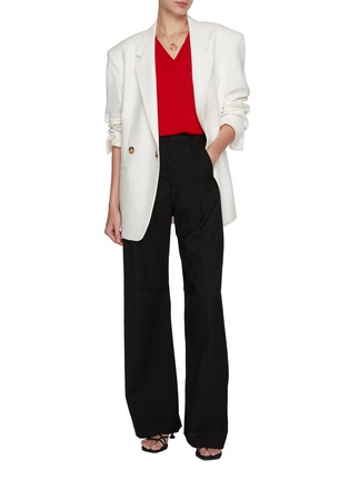 Figure View - Click To Enlarge - EDITION - V-Neck Wool Knit Sweater