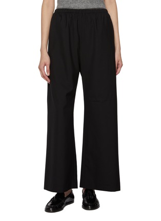 Main View - Click To Enlarge - EDITION - Elasticated Waist Wool Silk Pants