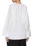Back View - Click To Enlarge - EDITION - Long Sleeve Twist Ring Cotton Draped Shirt