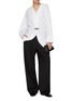 Figure View - Click To Enlarge - EDITION - Long Sleeve Twist Ring Cotton Draped Shirt