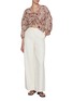 Figure View - Click To Enlarge - EDITION - Balloon Sleeves V-Neck Cotton Blouse