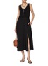 Figure View - Click To Enlarge - EDITION - Sleeveless Ribbed Flared Dress