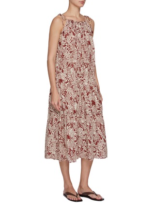 Detail View - Click To Enlarge - EDITION - Floral Cotton Sleeveless Dress