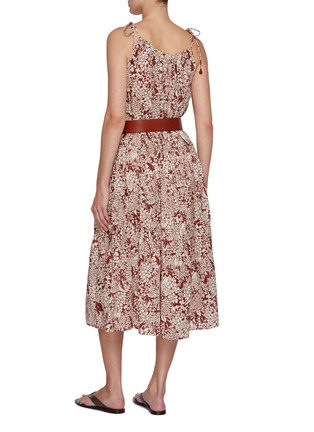 Back View - Click To Enlarge - EDITION - Floral Cotton Sleeveless Dress