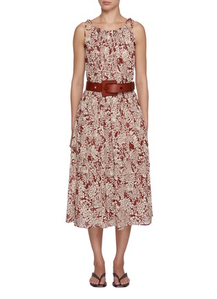 Main View - Click To Enlarge - EDITION - Floral Cotton Sleeveless Dress