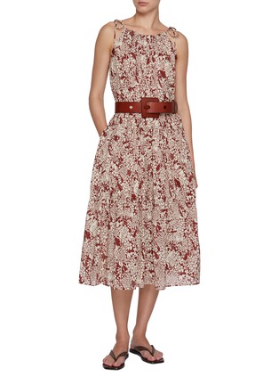 Figure View - Click To Enlarge - EDITION - Floral Cotton Sleeveless Dress