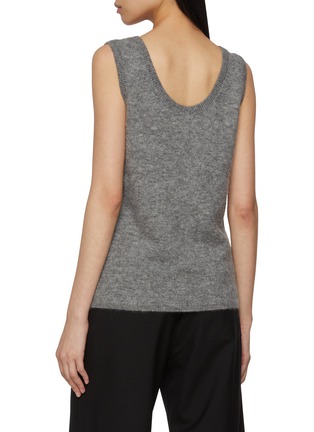 Back View - Click To Enlarge - EDITION - Scoop Neck Cotton Wool Fleece Vest