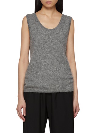 Main View - Click To Enlarge - EDITION - Scoop Neck Cotton Wool Fleece Vest