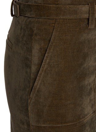  - EDITION - Front Slit Belted Midi Skirt