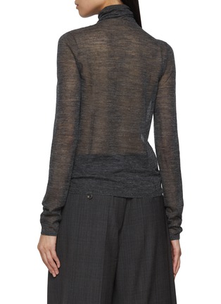 Back View - Click To Enlarge - EDITION - Sheer Knit Cardigan