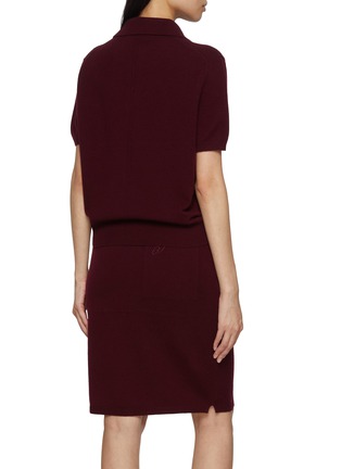 Back View - Click To Enlarge - EDITION - Short Sleeve Wool Cashmere Knit Sweater