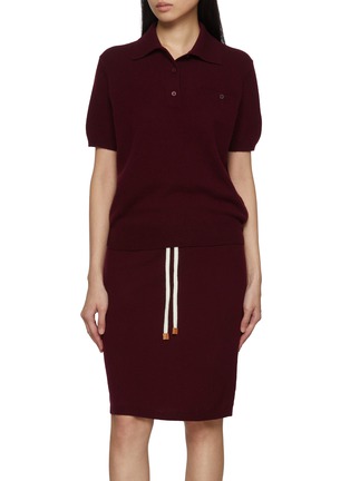 Main View - Click To Enlarge - EDITION - Short Sleeve Wool Cashmere Knit Sweater