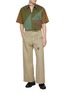Figure View - Click To Enlarge - TOMORROWLAND - Tokiko Bias Patchwork Cotton Shirt