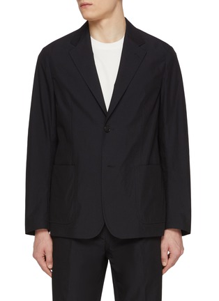 Main View - Click To Enlarge - TOMORROWLAND - Single Breasted Chambray Blazer