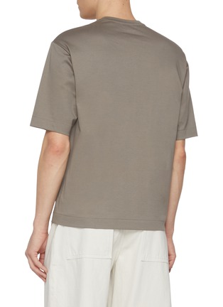 Back View - Click To Enlarge - TOMORROWLAND - Kamikaze Contrast Pocket Cotton T-shirt
