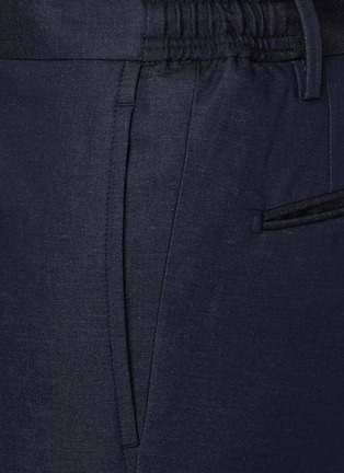  - TOMORROWLAND - Drawstring Satin Cotton Denim Effect Pants