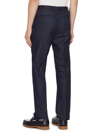 Back View - Click To Enlarge - TOMORROWLAND - Drawstring Satin Cotton Denim Effect Pants