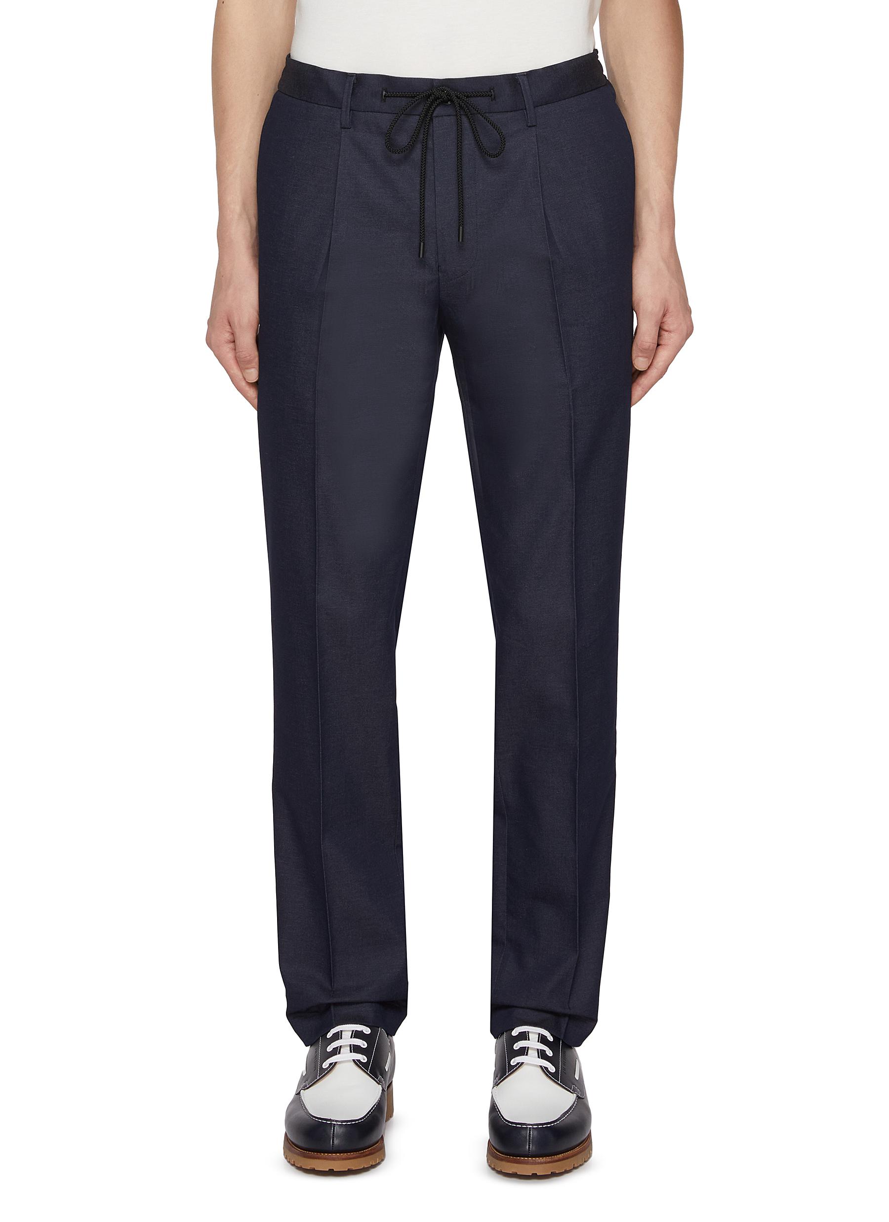 TOMORROWLAND | Drawstring Satin Cotton Denim Effect Pants | Men