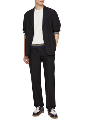 Figure View - Click To Enlarge - TOMORROWLAND - Drawstring Waist Chambray Pants