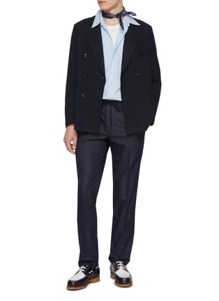 Figure View - Click To Enlarge - TOMORROWLAND - Double Breasted Wool Blend Blazer