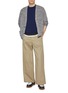 Figure View - Click To Enlarge - TOMORROWLAND - Crewneck Cotton Blend Knit T-Shirt