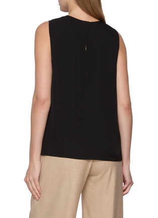 Back View - Click To Enlarge - THEORY - Sleeveless Crewneck Silk Shell Top