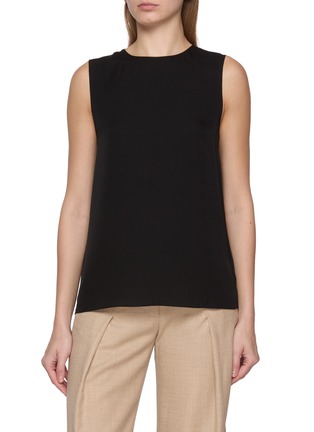 Main View - Click To Enlarge - THEORY - Sleeveless Crewneck Silk Shell Top